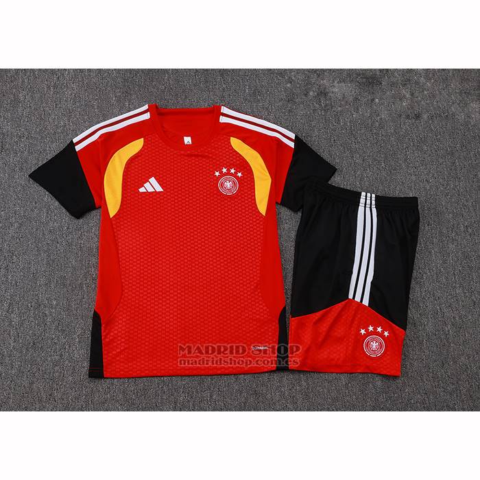 Chandal del Alemania Manga Corta 2025-2026 Rojo - Pantalon Corto